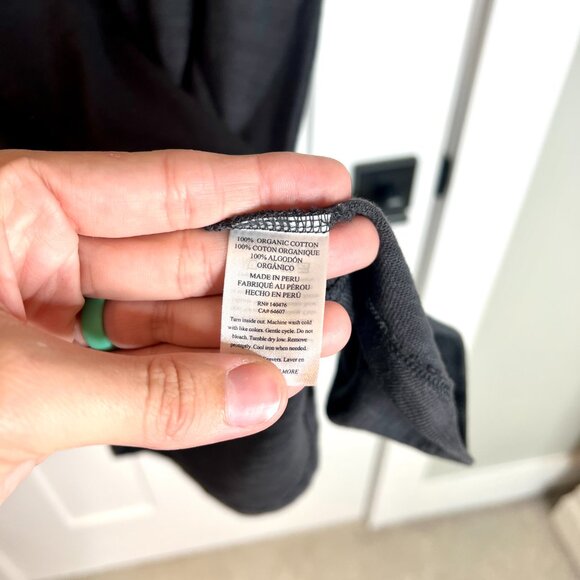 Faherty 100% Organic Cotton Sunwashed Slub Muscle Dress Minimalist NWOT Sz Large - Picture 5 of 6